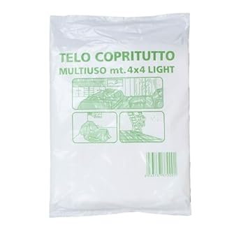 Foto di Sigill - Telo Copritutto, 110 gr, Dimensione 4x4 metri, Protettivo Antisporco Multiuso, Per Imbiancatura, Arredi, Auto e Moto, Copertura Resistente per Interno ed Esterno