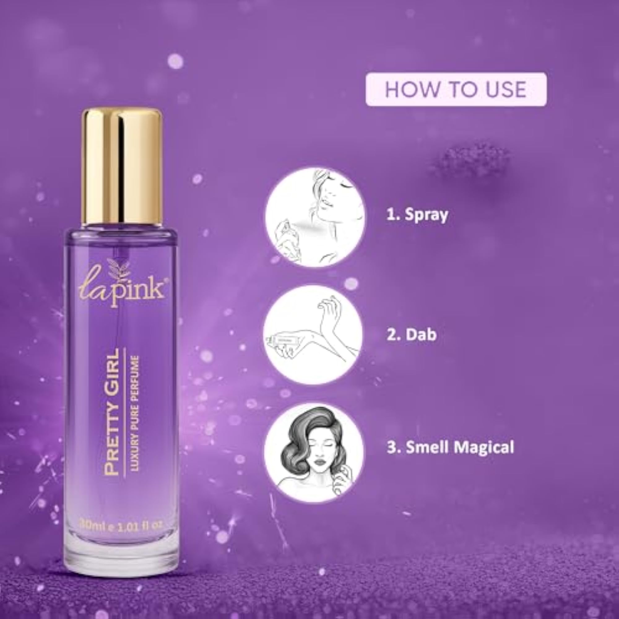 Pretty Girl Luxury Perfume, Vanilla & Warm Spicy Notes