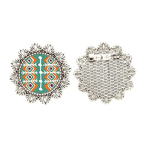 Broche de plata inspirado en tótems de México regalo cultural de civilización antigua