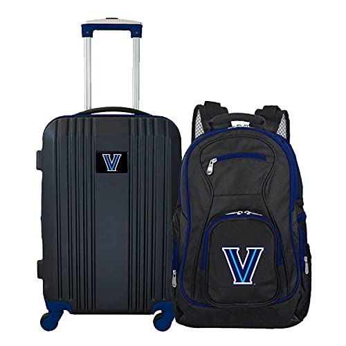Denco Villanova University Wildcats 2-Piece Luggage Set, Includes 21-inch Two-Tone Hardcase Spinner and 19