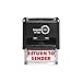 Imprint 360 AS-IMP1016 - RETURN TO SENDER, Heavy Duty Commerical Quality Self-Inking Rubber Stamp, Red Ink, 9/16" x 1-1/2" Impression Size, Laser Engraved for Clean, Precise Imprints