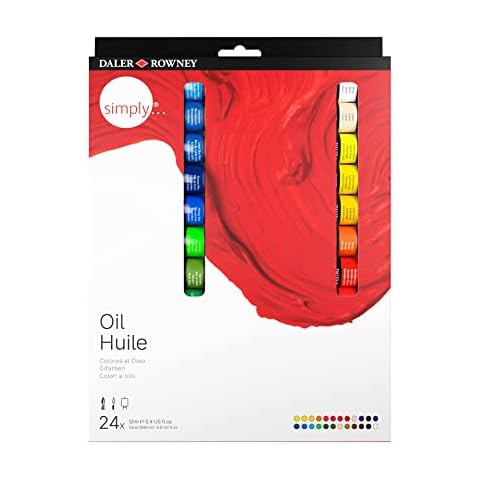 Daler-Rowney Simply 24 Assorted Oil Paint Set Cover