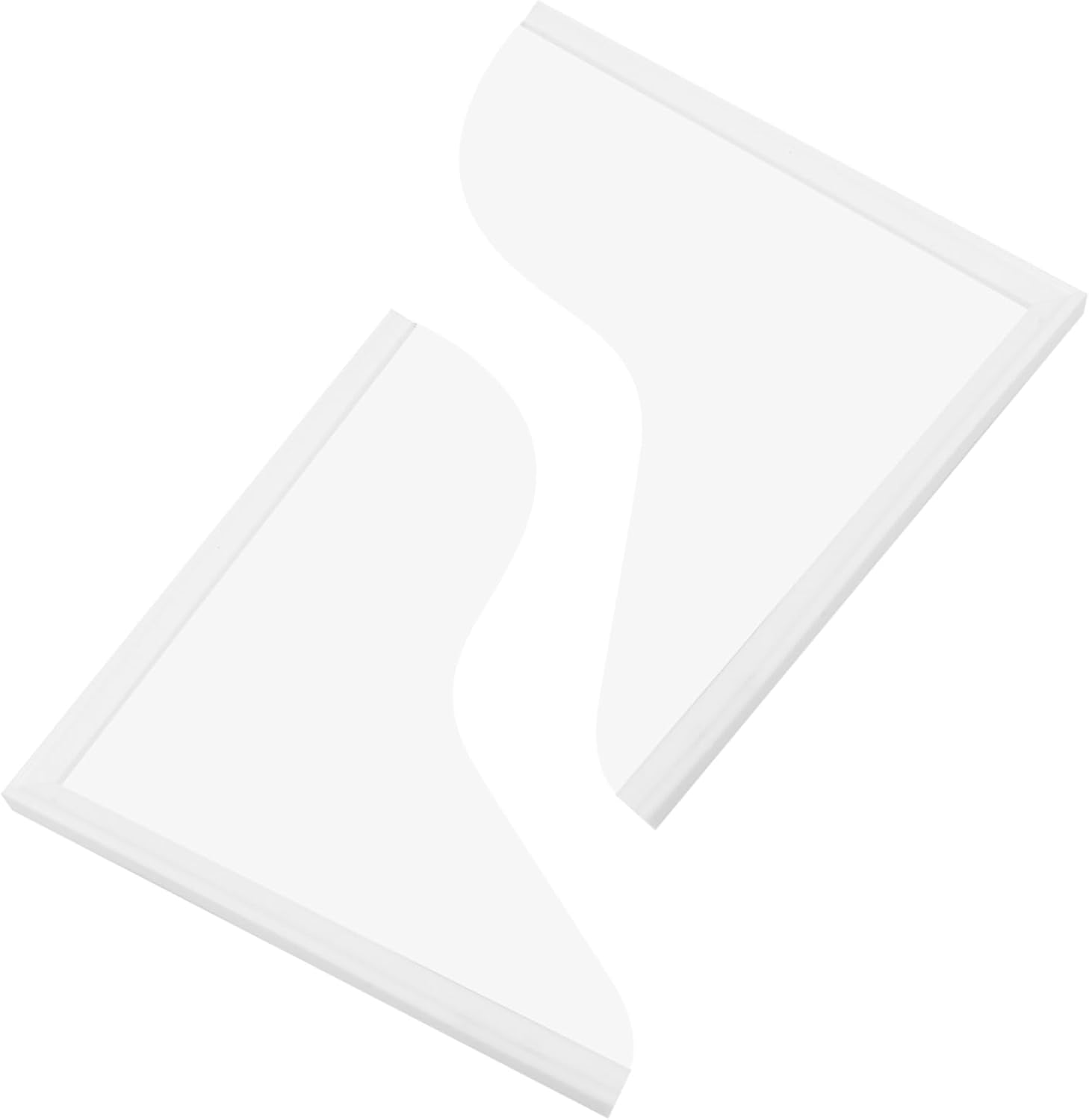 2pcs Shower Splash Guards Bath Tub Water Barrier for Boys and Girls Corner Guards for Dry and Wet Separation Bathroom and Kitchen