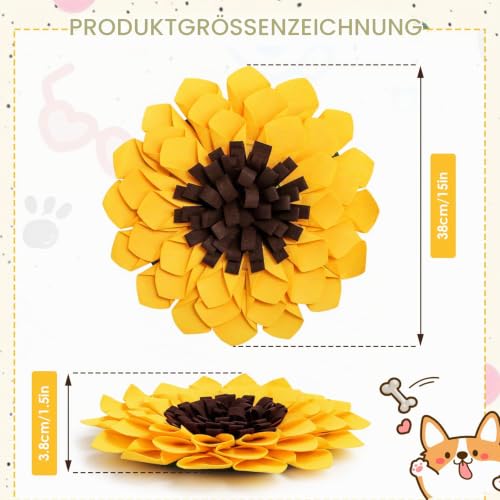 Schnüffelmatte für Hunde Futter Schnüffeln Fütterung Matte Haustier Schnüffelteppich Hund Futtermatte Schnüffeldecke Hundespielmatte - Hundematte Snuffle Pad Trainingsmatte für Haustier Hunde Katzen