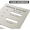 Grass Gauge Gardening Weeding Ultimate Lawn Tool Yard Landscaping Plant Growth Height Measurement Stainless Steel Ruler Gift for Lawn Enthusiast, Dad and Friends