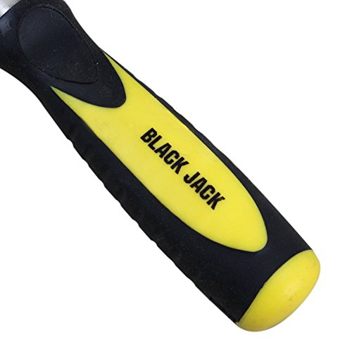 BLACK JACK Crv Formão com Cabo Emborrachado, Preto/Amarelo/Prata, 22 mm