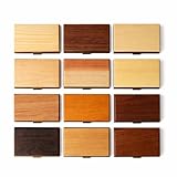 あなたの誕生月の木知ってる？ 12ヶ月の天然木 名刺入れ 名入れ メンズ 世界に1つの木目 木まぐれ(KIMAGURE) ケースゴールド 木製 ギフト プレゼント (【4月】サクラ(桜))