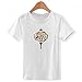 DIYthinker Ragazzi Fan Farfalla Taiji Teiera Mountain Girocollo Bianco T-Shirt XXX-Grande
