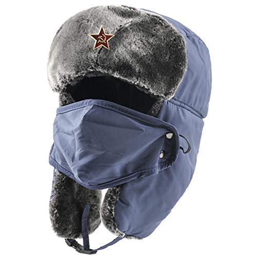 Chapka Homme Bomber Chapeau Russe Ushanka Chaleur Militaire