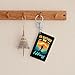YOMCONECT I'd Rather Be Hiking Fashionable Acrylic Keychain 2x3 In Trendy Key Accessories Style Enthusiasts
