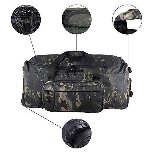 Rolling Loadout Luggage Bag with Wheels,Hockey Bag, Duffle Bag With Rollers,124L X-Large Heavy Duty Oversized Storage Bag,Tactical Wheeled Deployment Trolley Camping Bag