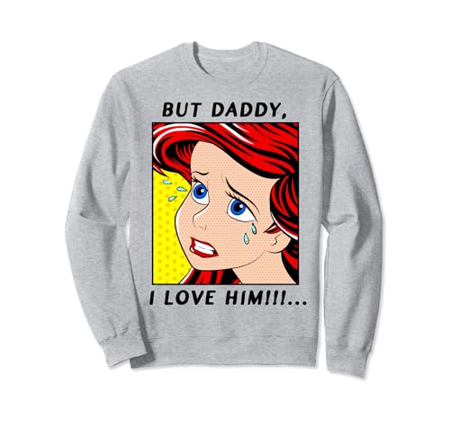 Sweatshirt Disney Ariel The Little Mermaid imprimé style BD vintage confortable