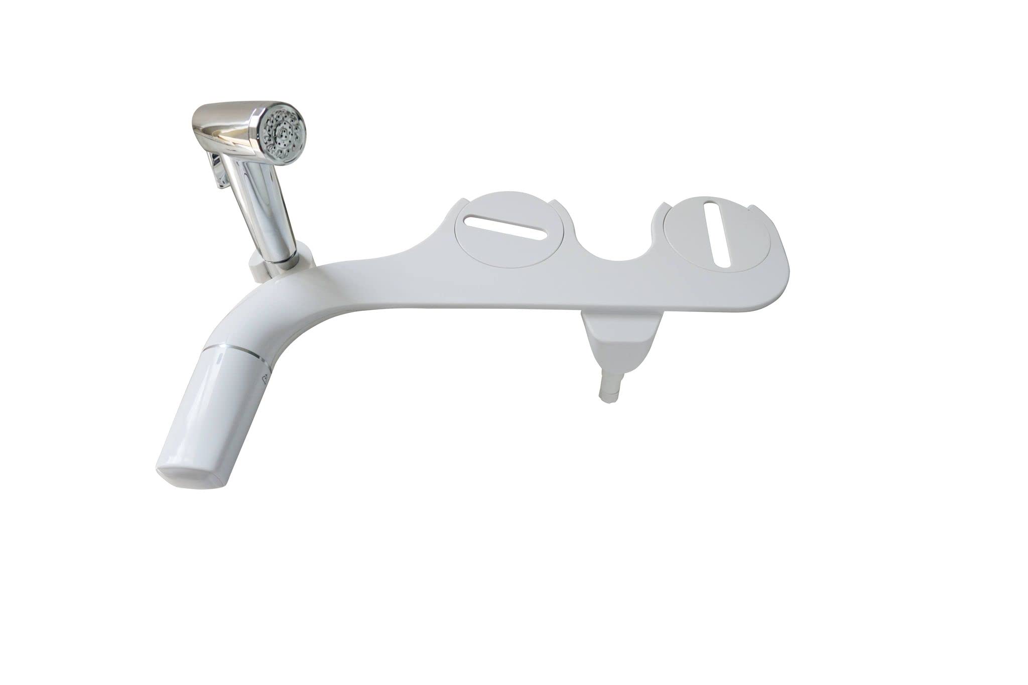 Avalon Plumbing Supply Two-in-one Bidet and Handheld Cleaning Device, Compact Design with Braided Metal Bidet Hose, Retractable Self-Cleaning Nozzle, Easy Operation, Easy Installation