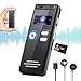 Enregistreur vocal de 8 Go - Enregistreur à activation vocale avec lecture, enregistreur vocal numérique pour réunions de conférence, enregistreur pour salle de classe, Enregistreur Vocal, USB, MP3