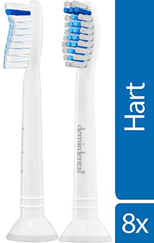 8er demirdental Aufsätze für Philips Sonicare Zahnbürstenaufsatz Diamond Clean, diamantförmige Filamente, auch für Optimal White, designed in Berlin,