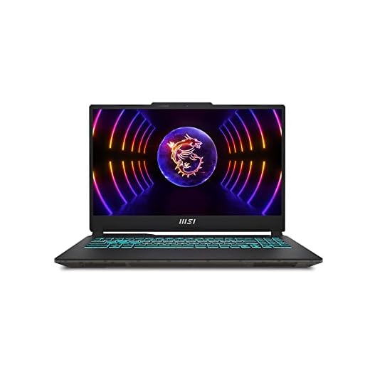 MSI Cyborg 15 Inch FHD Gaming Laptop - (Intel Core i7-12650H, Nvidia GeForce RTX4060, 16GB RAM, 512GB SSD, Windows 11 Home) - Translucent Black