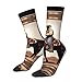 XZDWPY Cowboy Heritage Unisex Mid-Calf Socks 2 Black-1 Polyester Skin-Friendly Moisture-Wicking Fashionable Crew Socks