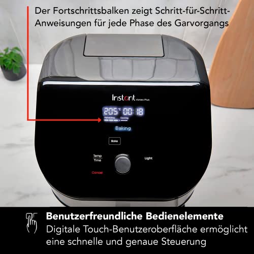 Instant Vortex Plus with ClearCook - 5.7 L Digital Healthy Hot Air Fryer, Stainless Steel, 6-in-1 Smart Programs - Frying, Baking, Roasting, Grilling, Dehydrating, Warming, Large Capacity -1700 W - Image 6