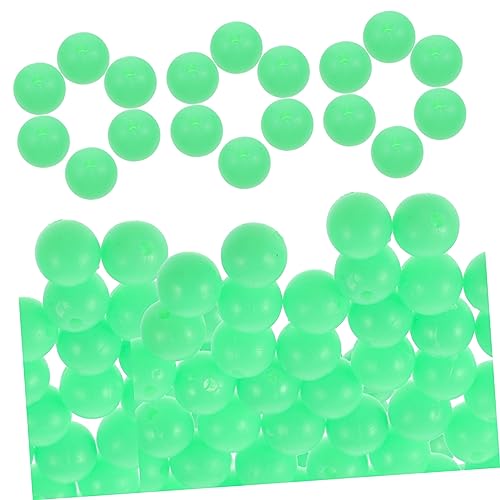 Happyyami 100pcs Night Fishing Beads Saltwater Glow Fishing Lure Beads Luminous Design for Sea Lake River