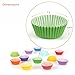 GUSTO [500 Pcs] Mini Cupcake Liners for Baking, Colorful Muffin Liners, Food Grade & Grease-Proof, Baking Cups - Bright Assorted Colors for Candy Cups and Cake Balls - (Formerly Comfy Package)