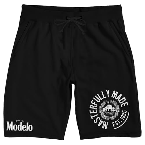 Bioworld Modelo Casa Modelo Masterfully Made Men's Black Sleep Pajama Shorts