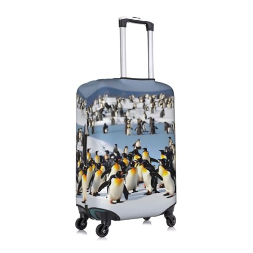 Housse de bagage Happy Penguin lavable avec fermeture éclair cachée