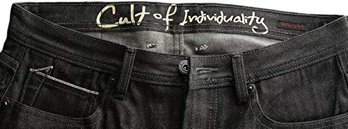 Cult of Individuality Men's Hagen Relaxed Black Jean Pants4