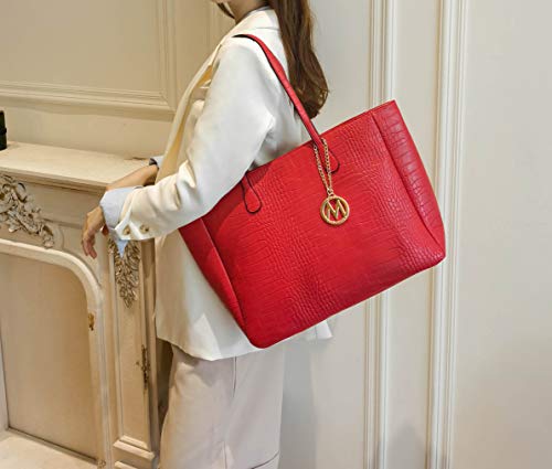 Bolso Tote MKF Collection con Cartera de Muñeca para Mujer, Bolso de Hombro con Asa Superior de Cuero Vegano por Mia K miniatura 3