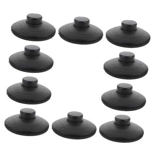 Interruptor de pedal negro de ABS para lámparas de pie pack de 10 unidades para hogar e industria