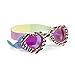 Bling2o “Zebra Dazzler” Premium Kids Swim Goggles with Anti-Fog and UV Protection, Amazon Black