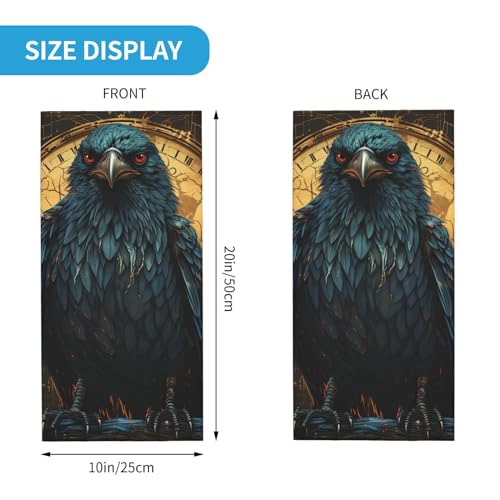 Gold Viking crow Ancient golden Neck Gaiter Face Cover Scarf Balaclava Bandana para Mujeres y Hombres Máscara para Motocicleta Ciclismo Esquí Fiesta miniatura 3