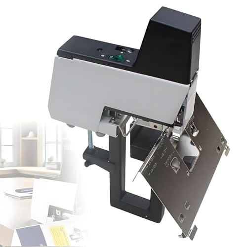 Grapadora eléctrica de sillín, carpeta automática con grosor e intensidad ajustables para encuadernación de documentos de oficina
