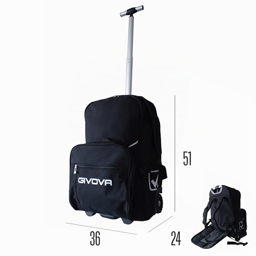 Etoile Zaino Multi Trolley per Givova Sport Viaggio Relax Allenamento Fitness Palestra Borsone Borse Borsoni Nazionale Borsa Multitroller Schiena Spalle Tasca Frontale