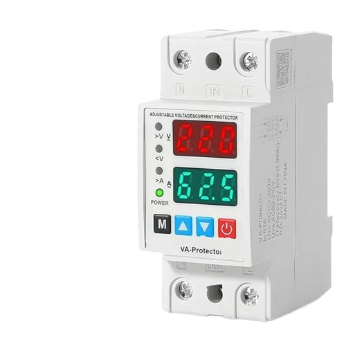 Protection Rail DIN 40A avec relais de surtension et sous-tension réglable 230V
