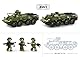 Sluban BTR-80AS IFV Militärfahrzeug Modellbausatz, 1/35 Maßstab, 619 Teile, 22,3 cm, 2-in-1 Modell