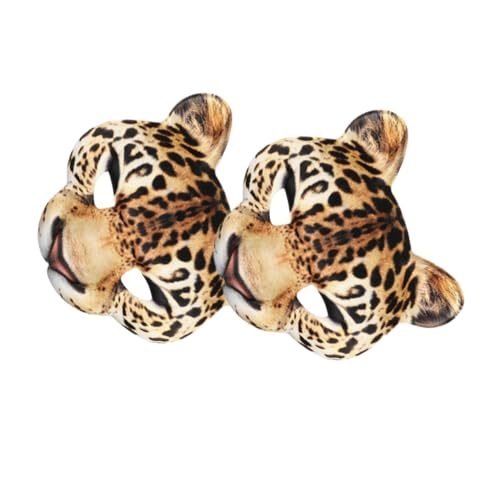 Máscara de leopardo para cosplay sin agobios, antifaz transpirable con banda elástica blanda