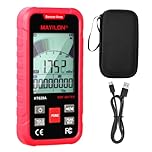 Misuratore di Campi Elettromagnetici, Rilevatore di Radiazioni 3-in-1 per EF/MF/RF, Display a LED, Ricaricabile Type-C, Portatile per Cellulari, WiFi e Cacce ai Fantasmi