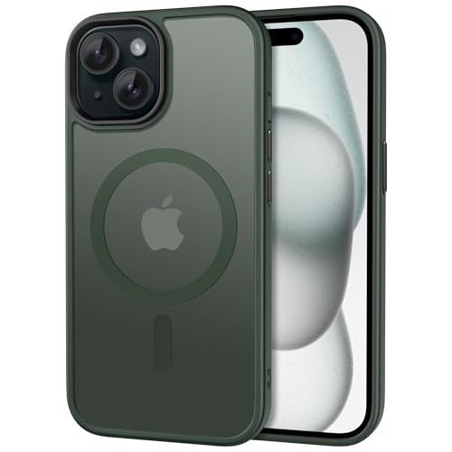 Image of CACOE Magnetic Case for iPhone 15 6.1 inch, Dark Green