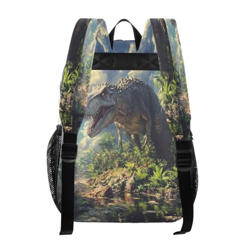ALAZA Dinosaur Tree Leaf Cloud Clear Backpack PVC Transparent Bookbag Heavy Duty for Student Boy Girl Kids Adult School Travel Work3