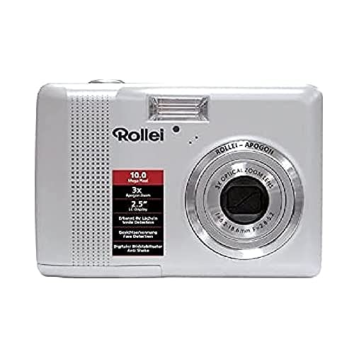 Rollei Compactline 130 Digitalkamera (10 Megapixel, 3-Fach Opt. Zoom, 6,4 cm (2,5 Zoll) Display) schwarz