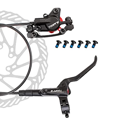 Image of Bike Hydraulic Disc Brake Calipers Oil Pressure Brakes Set Repair Part Rear, Black