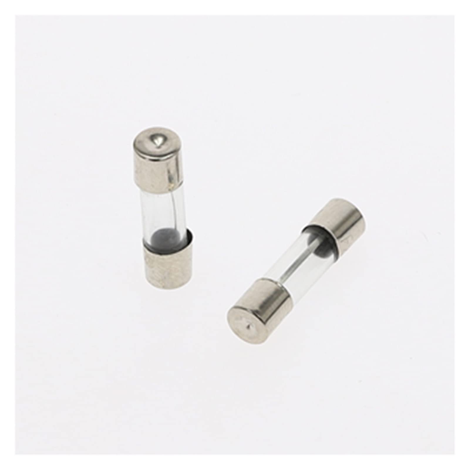 Sicherung, 100 Stück/Box, 5 x 20 mm, schnelle, flinke Glasrohrsicherung, sortiertes Kit, Glassicherungen, 1 A, 2 A, 3 A, A, 6 A, 8 A, 10 A, 12 A, 15 A, A/250 V(100pcs,6 Years)