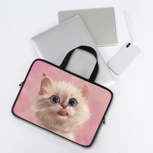 Maletín para portátil con diseño gato 17 pulgadas miniatura 5