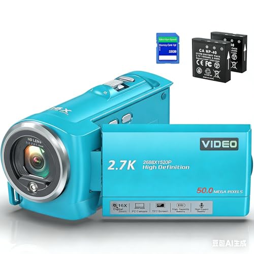 Image of Video Camera Camcorder HD YouTube Vlogging Camera Webcam Digital Zoom