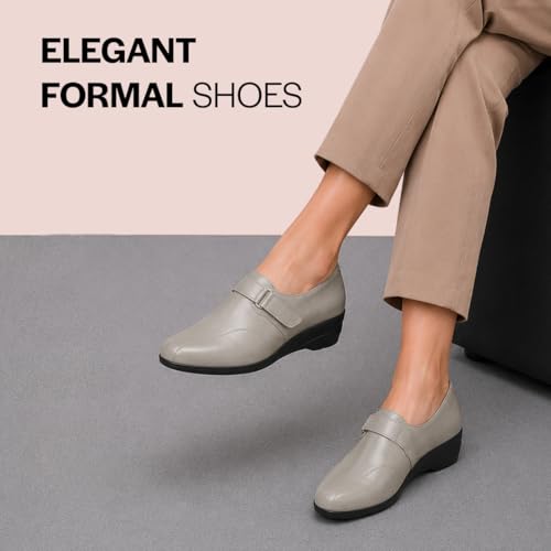 Image of FAUSTO Women's Outdoor Fashion Hook and Loop Platform Heel Wedges