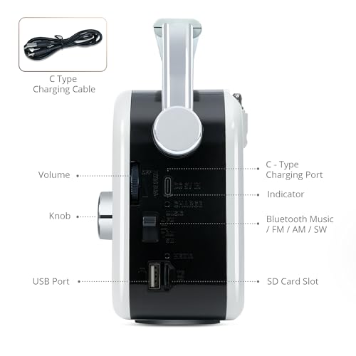 Image of iBELL FM730BT Wireless FM Radio Bluetooth Speaker, Portable MP3 Player with USB & SD Card