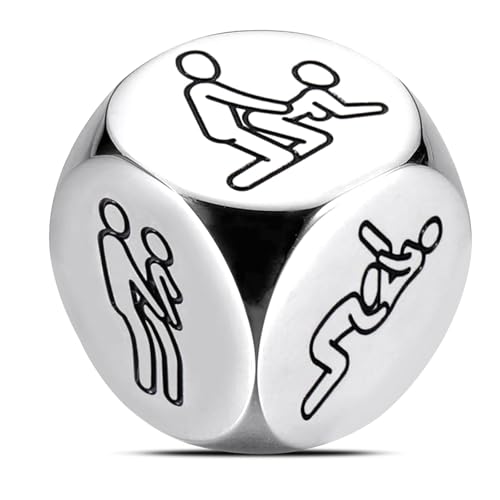 Edelstahl Entscheidungswürfel Romantisches Paarspiel für Valentinstag Date Night und Weihnachten Lustige Geschenkidee für Ihn & Sie Erotikspielzeug ab 18