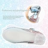 GOGOUP Dziewczęce buty do sukienki Mary Jane brokatowe buty księżniczki niskie obcasy maluch impreza ślub urodziny bal cosplay buty dla dzieci balet buty do tańca, Niebieski z gradientem, 10 UK Child