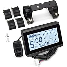 SPOECRTN E-Bike KT-LCD3 24V/36V/48V Display with Waterproof and Normal Plug for KT Controller, Electric Bike Retrofit Kit Accessories