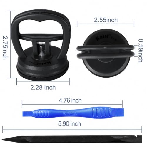 Image of Kaisiking 11 PCS Screen Suction Cup Kit for LCD Screen Opening Repair|Black | Screen Replacement Tools for Cellphone,iPhone,iPad, iMac, MacBook, Tablet, Laptop, Etc.